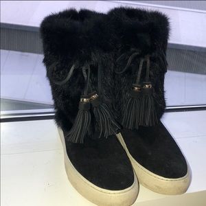 Tory Burch Fur Boots
